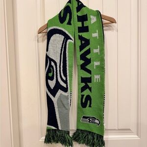 Seattle Seahawks Scarf with Fringe. 60” by 6” with 3” fringe